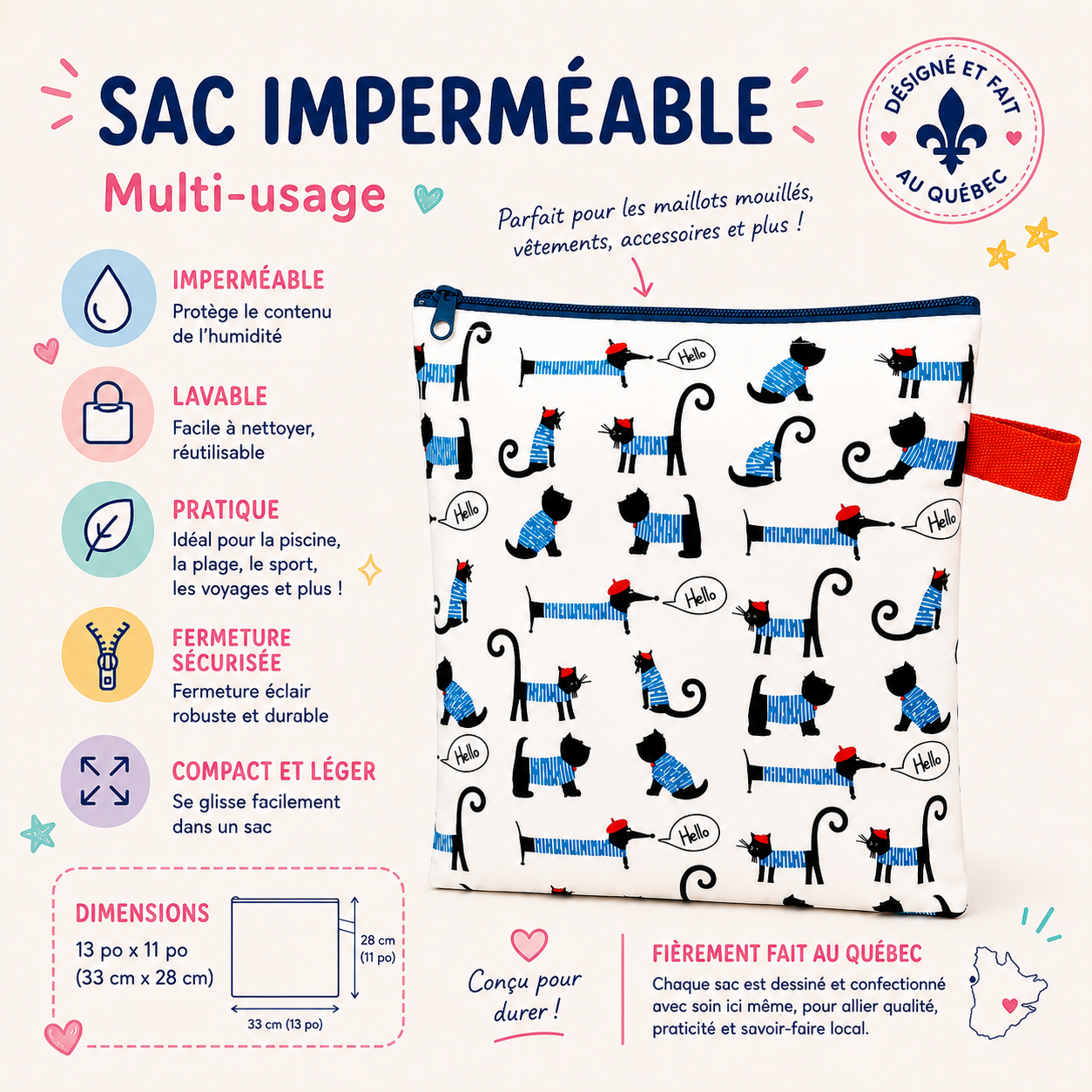 Sac imperméable multi-usage XL